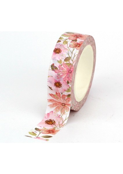 NO.681 Stili Yenı 1 Adet Dekoratif Güzel Çiçekler Washi Bant Seti Dıy Scrapbooking Kağıt Fotoğraf Albümü Yapışkanlı Maskeleme Bandı Kore Kırtasiye (Yurt Dışından) indirimleri