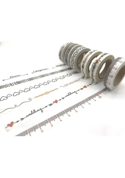 NO.1610 Tarzı S Beden Glitter Jiataihe Ince Washi Bant Ince Ok, Aşk, Cetvel, Küçük Çiçek Baskı Pirinç Bant Maskeleme Diy 1rolls Lot (Yurt Dışından) fiyatları