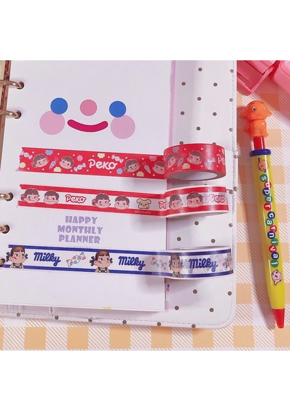 15MM x 5m G Stili Japon Ins Sevimli Süt Kız Washi Bant El Hesabı Malzemesi Diy Dekoratif Etiket Sızdırmazlık Etiket Maskeleme Bandı Kırtasiye (Yurt Dışından) modelleri