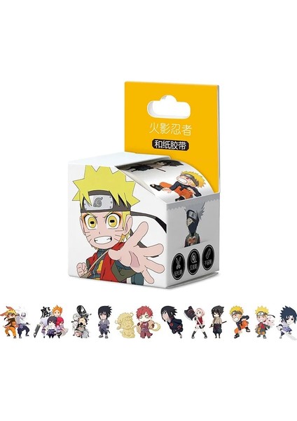 15HUOYING Tarzı 4CMX5M Japon Animasyon Maskeleme Muslukları Washi Bant Etiketler Scrapbooking Anime Severler Otaku Kültür Sevimli Kırtasiye (Yurt Dışından)