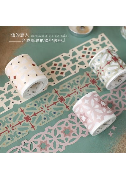 No.6 Tarzı Kuzey Afrika Tarzı Hollow Dergisi Washi Bant Dekoratif Yapışkan Bant Dıy Scrapbooking Sticker Etiket Japon Kırtasiye (Yurt Dışından) modelleri