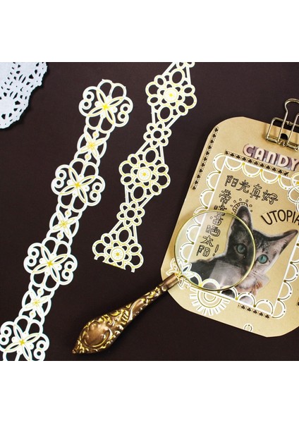 No.1 Tarzı 35 mm * 1 M Retro Hollow Dantel Bant Dekoratif Yapışkan Bant Altın Varak Maskeleme Washi Bant Dıy Scrapbooking Sticker Etiket Kırtasiye (Yurt Dışından) modelleri