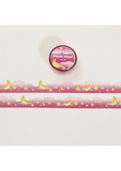 No.9 Tarzı 5m Yıldızlı Gökyüzü Bulut Perde Washi Maskeleme Bandı Scrapbooking Dergisi Dekoratif Yapışkan Bant Dıy Günlüğü Albümü Malzeme Kırtasiye (Yurt Dışından)