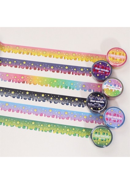 No.9 Tarzı 5m Yıldızlı Gökyüzü Bulut Perde Washi Maskeleme Bandı Scrapbooking Dergisi Dekoratif Yapışkan Bant Dıy Günlüğü Albümü Malzeme Kırtasiye (Yurt Dışından) fiyatları