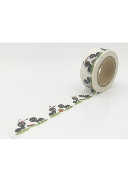 NO.1617 Stili S Beden Jiataihe Washi Bant Unicorn Robot Kelebek Kaplumbağa Kedi Inek Yutmak Kaplan Sheeken Karınca Ördek Tavşan Köpek Örümcek Flamingo (Yurt Dışından)