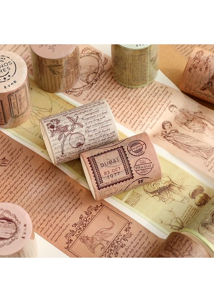 E Stili Vintage El Yazması Washi Bant Antika Japon Maskeleme Bantları Scrapbooking Dergisi Planlayıcısı Için Dekoratif Diy Craft Hediye Paketleme (Yurt Dışından) indirimleri