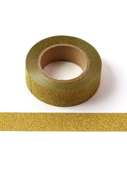 Altın Tarzı 10M Glitter Washi Bant Renkli Kırtasiye Scrapbooking Dekoratif Yapışkan Bantlar Dıy Renk Maskeleme Bandı Hediye Için Sparkle Bant (Yurt Dışından)
