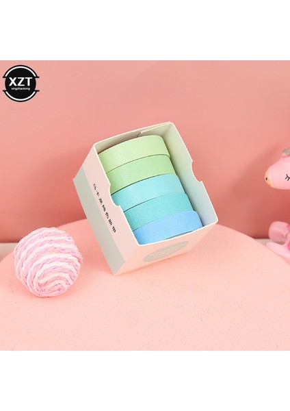 Macaron 4 Stili 5 Rulo Düz Renk Washi Bant Düzenleyici Dekoratif Maskeleme Bandı Seti Sevimli Scrapbooking Yapışkan Bant Okul Kırtasiye (Yurt Dışından) fiyatları