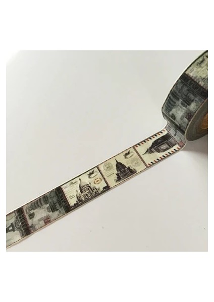 NO.711 Stili S Beden Jiataihe Vintage Washi Bant Vintage Eyfel Kulesi Dıy Dekoratif Scrapbooking Planlayıcısı Maskeleme Bandı Yapışkan Bant Etiket Sticker (Yurt Dışından)