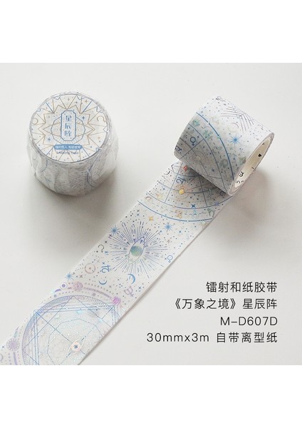 No.7 Tarzı Magool Serisi Astrolabe Lazer Washi Bant Maskeleme Bandı Kırtasiye Dergisi Washitape Dekorasyon Simli Folyo Washi Bant (Yurt Dışından) fiyatları