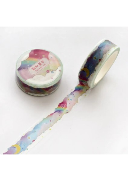 No.9 Tarzı 1.5 cm * 7 M Pembe Kız Kalp Kafes Washi Bant Yapışkan Bant Dıy Scrapbooking Sticker Etiket Japon Kırtasiye (Yurt Dışından)