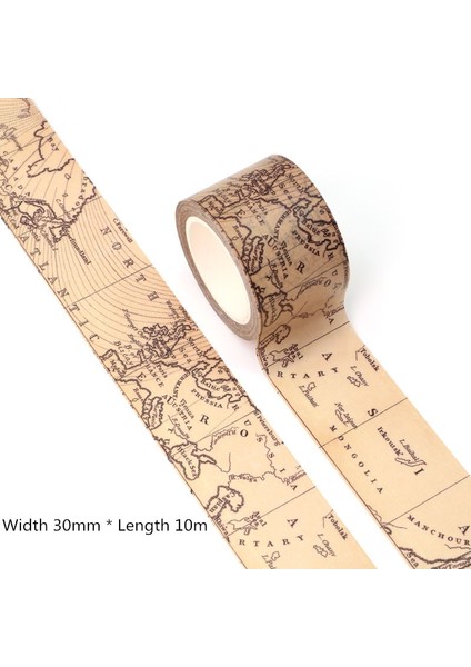 B462 Stili 1 Rulo 15MM * 10M Retro Eski Harfler Gazeteler Eski Pullar Haritalar Dekoratif Washi Bant Dıy Scrapbooking Maskeleme Bandı Okul (Yurt Dışından) fiyatları