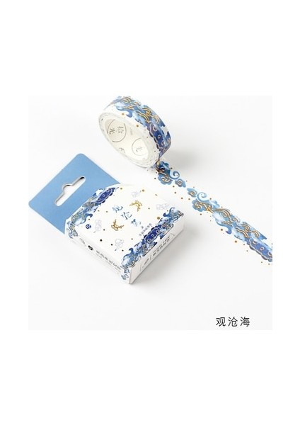 Bir Stil Maskeleme Washi Bant Altın Folyo Folyo Diy Craft Glitter Vinç Kağıt Yapışkan Yapıştırıcı Chinease Desen Kırtasiye Okul Malzemeleri (Yurt Dışından) fiyatları