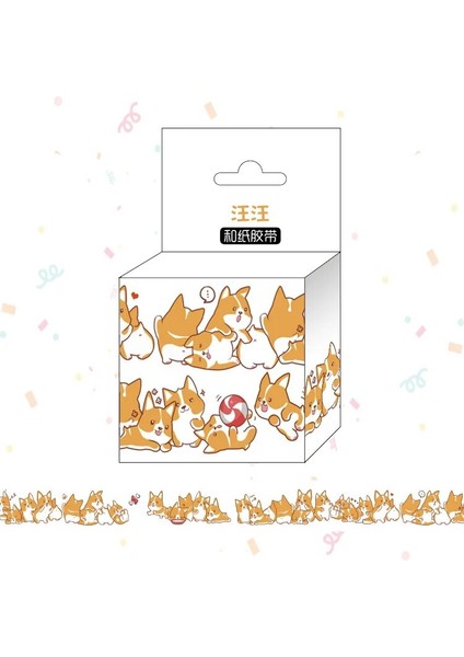 Kurbağa Stili 1.5cm * 5m Sevimli Kedi Köpek Q Versiyonu Karikatür Washi Bant Yapışkan Bant Dıy Scrapbooking Sticker Etiket Maskeleme Bandı (Yurt Dışından) fırsatları