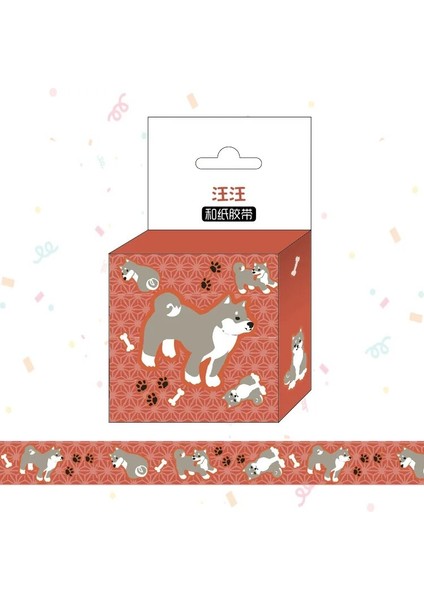 Kurbağa Stili 1.5cm * 5m Sevimli Kedi Köpek Q Versiyonu Karikatür Washi Bant Yapışkan Bant Dıy Scrapbooking Sticker Etiket Maskeleme Bandı (Yurt Dışından) indirimleri