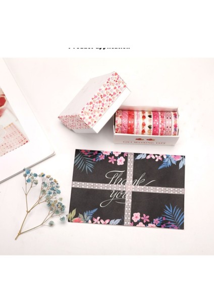 B Tarzı Folyo Altın Washi Bant Seti Çiçek Kedi Diy Dekoratif Maskeleme Scrapbooking Telefon Diy Dekorasyon Için Yapışkan Yapışkan Bant (Yurt Dışından)