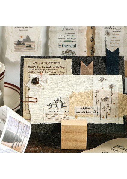 No.1 Tarzı 1 Adet Vintage Washi Bant Kelebek Çiçek Maskeleme Bandı Ağacı Bitki Scrapbooking Dıy Günlüğü Önemsiz Dergisi Malzemeleri 30* (Yurt Dışından)