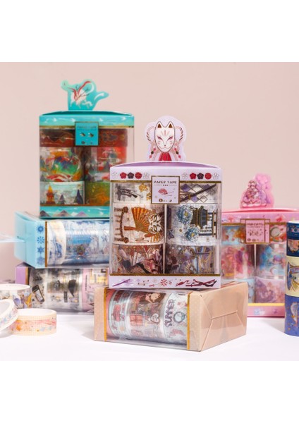 Scrapbooking Tarzı S Beden Washi Bant ve Altın Yaprak Kırtasiye Kawaii Scrapbooking Sevimli Çıkartmalar Maskeleme Bandı Retro Washitape Pet Adhesiva Decorativa (Yurt Dışından) fiyatları