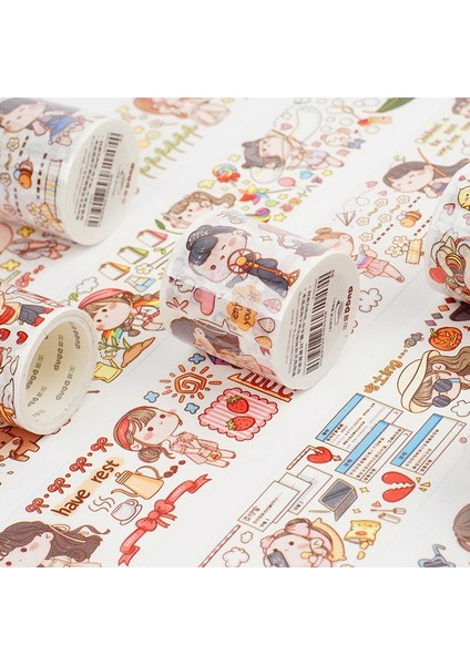 No.4 Tarzı 45MM * 5 M Kawaii Kızlar Günlük Maskeleme Washi Bant Dekoratif Yapışkan Bant Decora Diy Scrapbooking Sticker Etiket Kırtasiye (Yurt Dışından) fiyatları