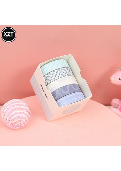 Düz Renk 1 Stil 5 Rulo Düz Renk Washi Bant Düzenleyici Dekoratif Maskeleme Bandı Seti Sevimli Scrapbooking Yapışkan Bant Okul Kırtasiye (Yurt Dışından) fırsatları