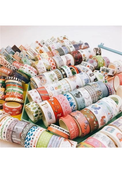 Gökkuşağı Stili 5-Lot Rastgele Washi Bant Seti Yeni Bant Kör Kutu Tekrar Yok Kırtasiye Maskeleme Bandı Okul Malzemeleri Noel Hediyesi (Yurt Dışından) fırsatları