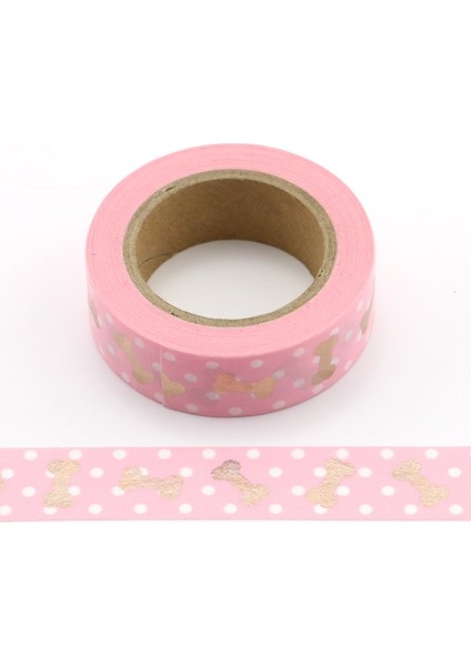 G194 Stili 1x Folyo Washi Bant 15MM * 10M Renkli Scrapbooking Araçları Sevimli Adhesiva Decorativa Japon Kırtasiye Washi Bantlar (Yurt Dışından) indirimleri