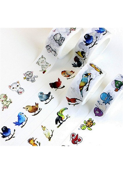 15MM Tarzı Böcek Bantları Sevimli Hayvan Kedi Mavi Kuş Scrapbooking Washi Bant Dıy Öğrenci Noel Hediyesi Için Sabit Ofis Malzemeleri (Yurt Dışından) fiyatları