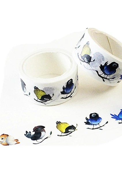 15MM Tarzı Böcek Bantları Sevimli Hayvan Kedi Mavi Kuş Scrapbooking Washi Bant Dıy Öğrenci Noel Hediyesi Için Sabit Ofis Malzemeleri (Yurt Dışından) fırsatları