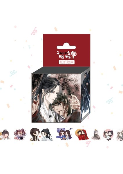 No.1 Tarzı 1.5cm * 5m Japon Anime Karikatür Washi Bant Yapışkan Bant Dıy Scrapbooking Sticker Etiket Maskeleme Bandı (Yurt Dışından)