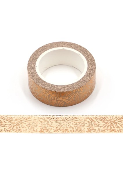 Numara. 69 Tarzı 10 M Sevimli Çapraz Yapraklar Kalpler Altın Varak Washi Bant Kağıt Scrapbooking Maskeleme Bandı Yapışkanlı Etiket Dekoratif Kırtasiye Bantları (Yurt Dışından)