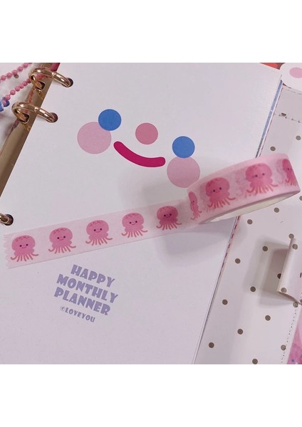 3c Stili Ins Sıcak Karikatür Meyve Hayvan ve Kağıt Yapışkan Bant 14 Model Kawaii Kore Washi Bant El Hesabı Dekoratif Maskeleme Bandı (Yurt Dışından)