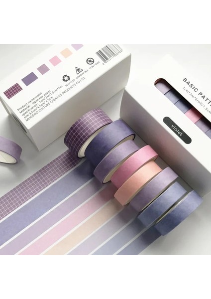 E Stili Olid Color Washi Bant Seti Dekoratif Doğal Renk Maskeleme Bandı Setleri Planlamacılar Için Diy El Sanatları Sanat Scrapbooking Yapıştırıcı (Yurt Dışından) indirimleri