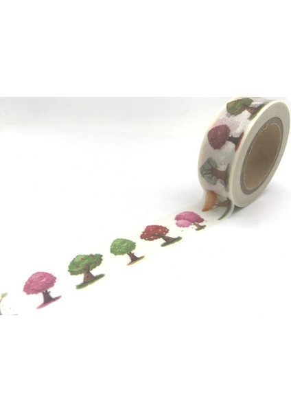 NO.1919 Stili S Beden Jiataihe Washi Bant Aşk Dekoratif Pirinç Bant Karalama Defteri Kağıdı Maskeleme Yapışkan Bant Ağaç Bandı (Yurt Dışından)