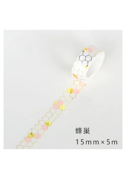 No.3 Tarzı Altın Pembe Folyo Kağıt Japon Maskeleme Washi Bant Dekoratif Yapışkan Bant Decora Diy Scrapbooking Sticker Etiket Kırtasiye (Yurt Dışından) fiyatları