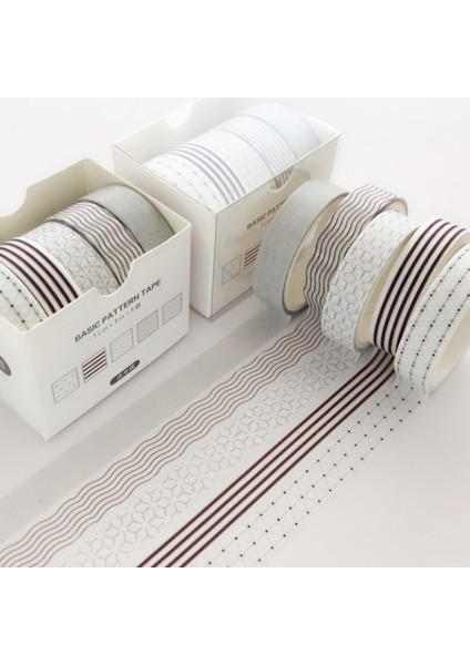 No.10 Tarzı Et Washi Bant Sevimli Izgara Yapışkanlı Düz ​​renk Temel Stil Çıkartmalar Için Maskeleme Bandı Scrapbooking Dıy Fotoğraf Albümü Günlüğü (Yurt Dışından)