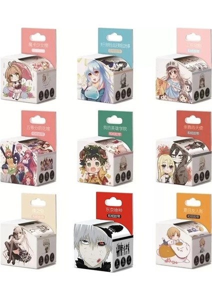 No.8 Stili 4cm * 5m Anime Q Versiyonu Karikatür Washi Bant Yapışkan Bant Dıy Scrapbooking Sticker Etiket Maskeleme Bandı (Yurt Dışından) fiyatları