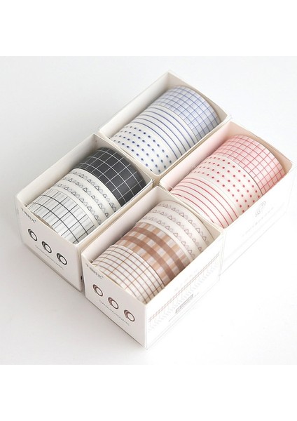 Stil 7 Stil Chihiro Zaman El Hesabı Washi Bant Seti Kawaii Taban Düz Renk Kafes Sınır Etiket Maskeleme Bandı Dıy Günlüğü Albüm Planlayıcıları (Yurt Dışından) indirimleri