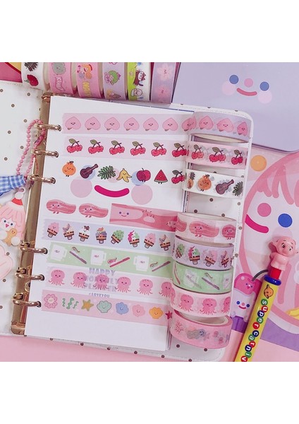 13N Tarzı Ins Sıcak Karikatür Meyve Hayvan ve Kağıt Yapışkan Bant 14 Model Kawaii Kore Washi Bant El Hesabı Dekoratif Maskeleme Bandı (Yurt Dışından) fırsatları