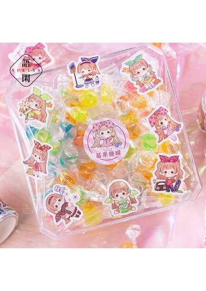 D Stili Rulo Kawaii Washi Maskeleme Bandı Sticker Sevimli Kız Yapışkanlı Etiket Karalama Defteri Günlük Tutma Sanat Projesi Mektup Kartı (Yurt Dışından) indirimleri