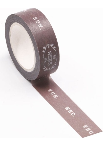 NO.629 Tarzı Yenı Sevimli 10 M Izgara Washi Bant Japon Kağıt Dıy Planlayıcısı Maskeleme Bandı Yapışkan Bantlar Çıkartmalar Dekoratif Kırtasiye Bantları (Yurt Dışından)