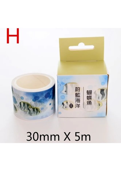 H Tarzı x Balina ve Deniz Kabuğu Washi Bant Dıy Hediye Paketleme Için Scrapbooking ve Craftsticky Yapışkanlı Kağıt Maskeleme Bandı (Yurt Dışından) fiyatları