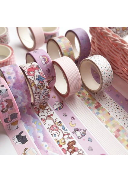 Kırık Güzel Flo Tarzı Washi Bant Seti, Scrapbooking Için 5 Metre Geniş Dekoratif Renkli Bant, El Hesapları, Kendin Yap Dekor ve El Sanatları Malzemeleri (Yurt Dışından) fırsatları