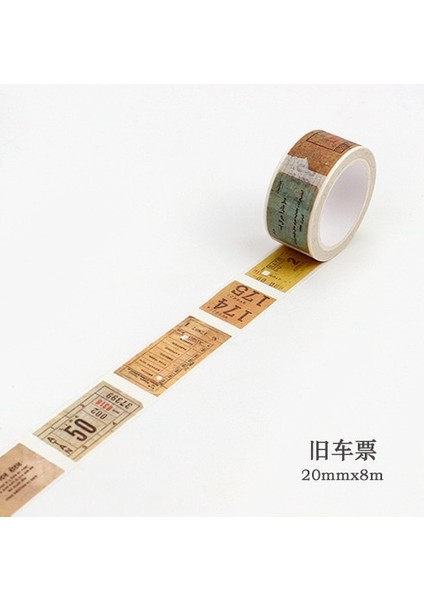 B Tarzı Yaratıcı Retro Gazete Haritası Gotik Dekoratif Yapıştırıcı Washi Dıy Scrapbooking Maskeleme Bandı Okul Ofis Tedarik (Yurt Dışından) fiyatları