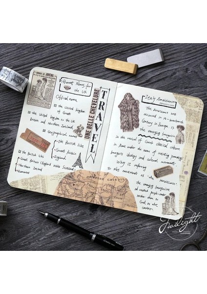 B Tarzı Yaratıcı Retro Gazete Haritası Gotik Dekoratif Yapıştırıcı Washi Dıy Scrapbooking Maskeleme Bandı Okul Ofis Tedarik (Yurt Dışından) modelleri