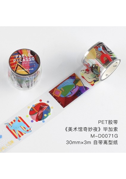 C Stili Mengtai Sanat Müzesi Harika Gece Maskeleme Washi Bant Yıldızlı Gökyüzü Dekoratif Yapışkan Bant Decora Diy Scrapbooking Sticker Etiket (Yurt Dışından)