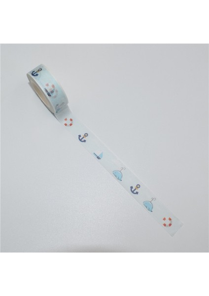 No.6 Tarzı 1 Adet Diy Şeker Sıcak Çiçek Bant Dekorasyon Rulo Diy Washi Dekoratif Yapışkan Kağıt Maskeleme Bandı Kendinden Yapışkanlı Bant Karalama Defteri Bandı (Yurt Dışından)