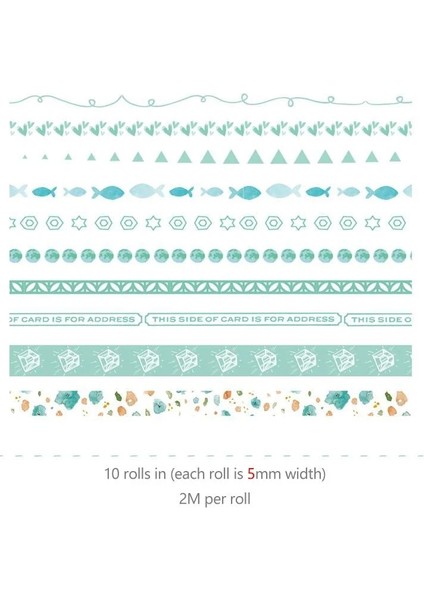 Nane Tarzı 5-Lot Rastgele Washi Bant Seti Yeni Bant Kör Kutu Tekrar Yok Kırtasiye Maskeleme Bandı Okul Malzemeleri Noel Hediyesi (Yurt Dışından) fiyatları