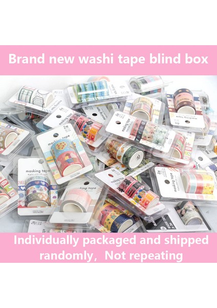 Nane Tarzı 5-Lot Rastgele Washi Bant Seti Yeni Bant Kör Kutu Tekrar Yok Kırtasiye Maskeleme Bandı Okul Malzemeleri Noel Hediyesi (Yurt Dışından) modelleri