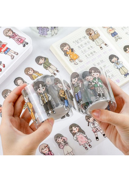 C Stili Pet Kawaii Washi Bant Genç Erkek Kız Moda Kıyafet Dekoratif Çıkartmalar Dıy Etiket Scrapbooking Günlüğü Albümü Planlayıcısı Dergisi (Yurt Dışından) modelleri