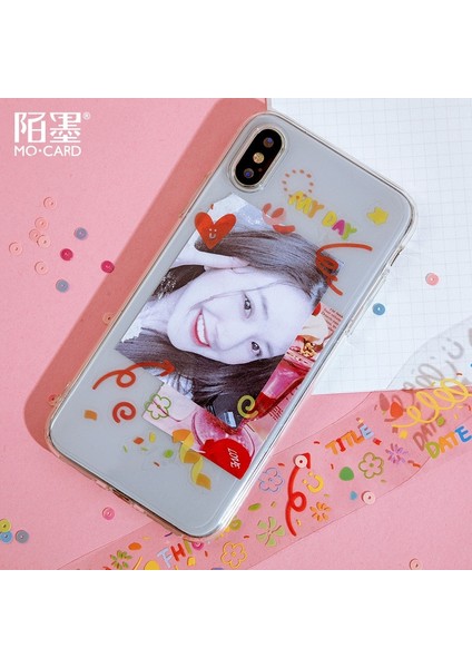 No.10 Tarzı Fantastik Parti Serisi Dekoratif Yapışkan Bant Balon Şerit Maskeleme Bandı Diy Scrapbooking Sticker Etiket Japon Kırtasiye (Yurt Dışından) indirimleri